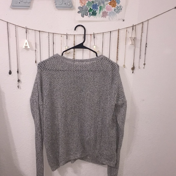 Grey Long Sleeve Sweater - Picture 2 of 3